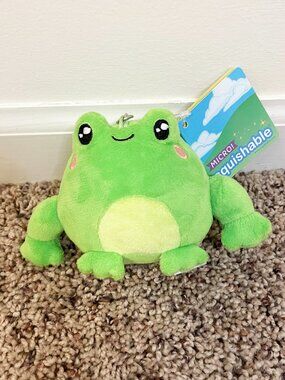 Squishable Micro Frog Plush Keychain Green Cute Kawaii Mini Stuffed Animal Clip